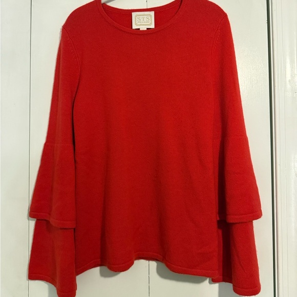Sail to Sable Sweaters - ❤️ STS Sail to Sable Red Bell Sleeve Sweater ❤️